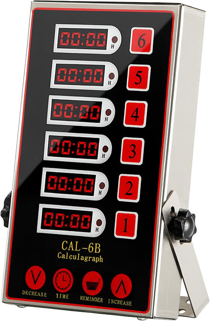 Commercial 8 Channels Digital Kitchen Timer, Calculagraph Fry Timer