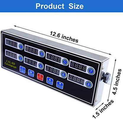Commercial 8 Channels Digital Kitchen Timer, Calculagraph Fry Timer