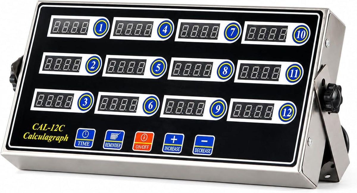 Commercial 8 Channels Digital Kitchen Timer, Calculagraph Fry Timer
