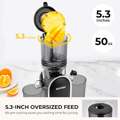 Juicer Machines with 5.3" Extra Wide Chute, Whole Fruits Vegetables
