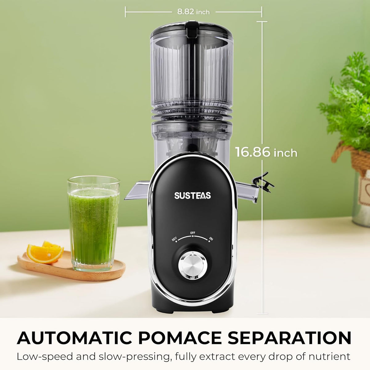 Juicer Machines with 5.3" Extra Wide Chute, Whole Fruits Vegetables