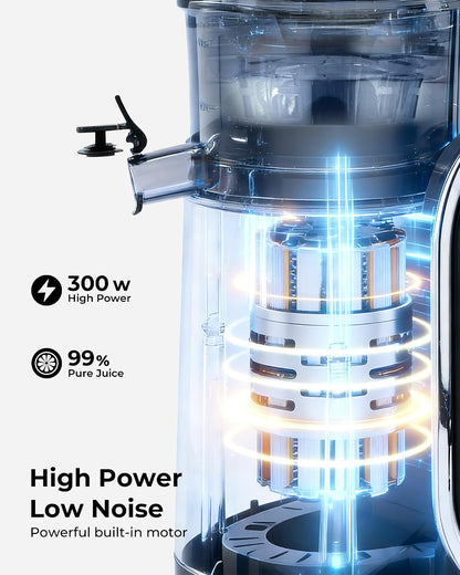 Juicer Machines with 5.3" Extra Wide Chute, Whole Fruits Vegetables