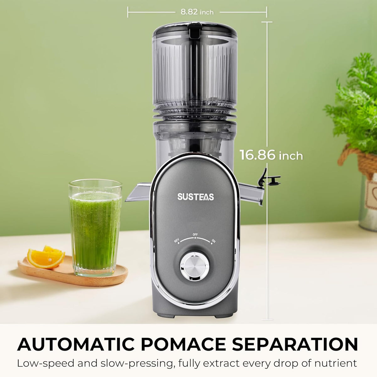 Juicer Machines with 5.3" Extra Wide Chute, Whole Fruits Vegetables
