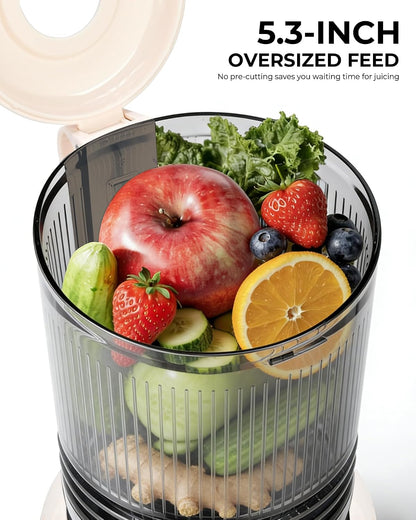 Juicer Machines with 5.3" Extra Wide Chute, Whole Fruits Vegetables
