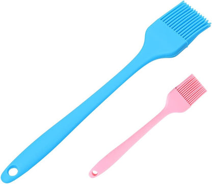 Pastry-Brush Basting-Brush for Cooking-Brush Silicone-Brush-Cooking Silicone-Basting-Brushs - Food-Brushs Large & Small (Set of2)