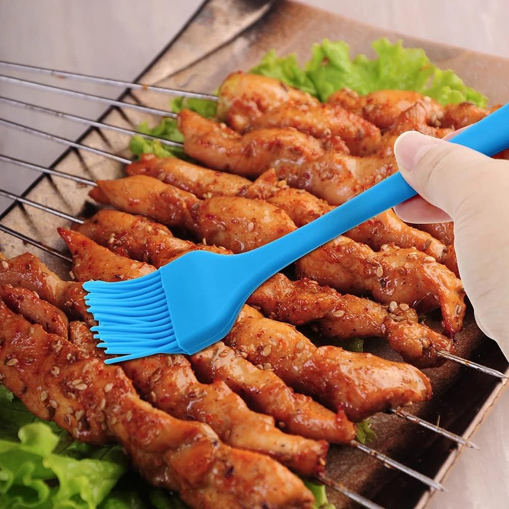 Pastry-Brush Basting-Brush for Cooking-Brush Silicone-Brush-Cooking Silicone-Basting-Brushs - Food-Brushs Large & Small (Set of2)