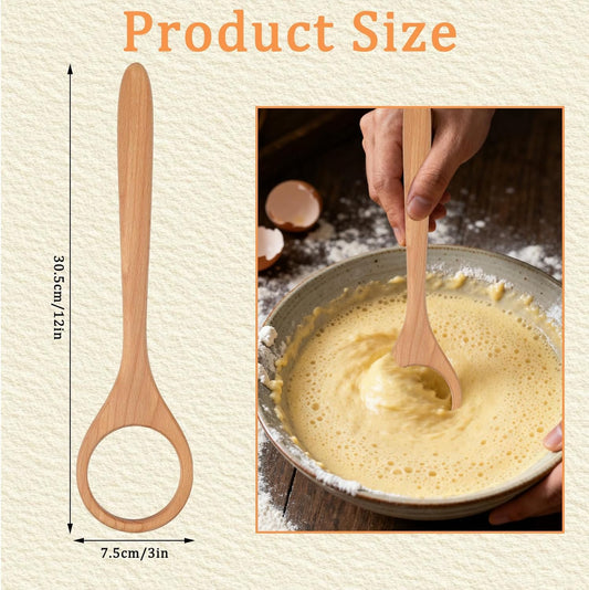 Danish Dough Whisk, Wooden Bread Whisking Tool for Mixing, Sourdough Whisk for Mixing Egg Pizza Bread Baking Tools and Supplies