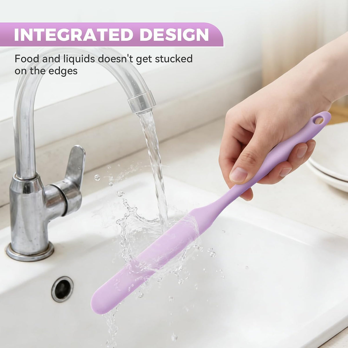 3 Pcs Silicone Jar Spatula Set, Sourdough Spurtle, Jar Scraper, Long Handle Thin Spatulas, Perfect for Jars, Bottles, Containers, Mixing, Scraping, Spreading Jam, Cake Icing and Sourdough Tools. (3)