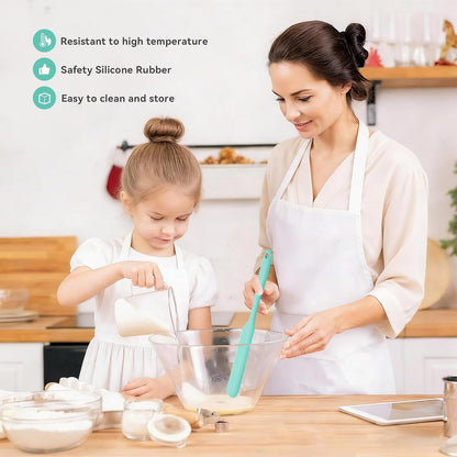 3 Pcs Silicone Jar Spatula Set, Sourdough Spurtle, Jar Scraper, Long Handle Thin Spatulas, Perfect for Jars, Bottles, Containers, Mixing, Scraping, Spreading Jam, Cake Icing and Sourdough Tools. (3)