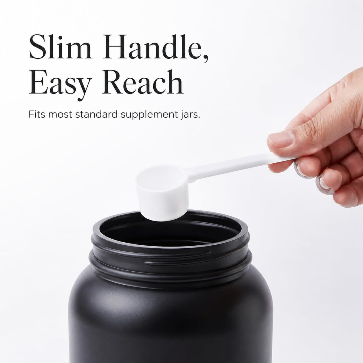 5 g Creatine Scoop, White Measuring Spoons, 3 Pack