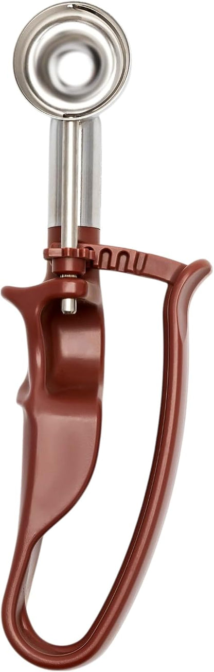 Size 70 BURGUNDY (0.46 oz.) VODOMAX Commercial Food Disher, IceCream Scooper, Stainless 18-10, Baking Scoop, Portion Control Scoop, Melon Scooper, Ice Cream Topping Baller, Non Zeroll