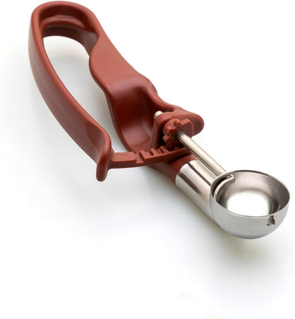 Size 70 BURGUNDY (0.46 oz.) VODOMAX Commercial Food Disher, IceCream Scooper, Stainless 18-10, Baking Scoop, Portion Control Scoop, Melon Scooper, Ice Cream Topping Baller, Non Zeroll
