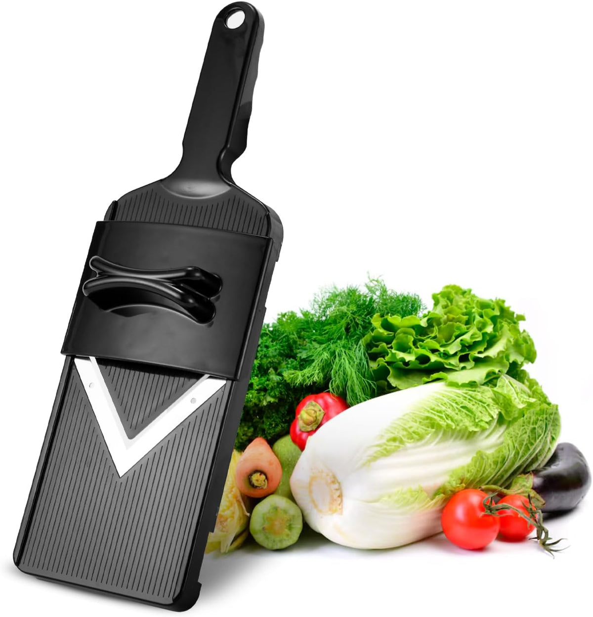 Cabbage Slicer Smart Ultra-Thin Julienne - 0.04 inch Professional Thin Sauerkraut Coleslaw Cutter Multifunctional Handheld Potato Cucumber Slicer Food Fruit Slicing Shredder