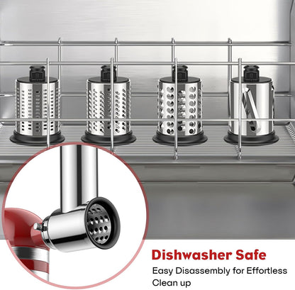 Stainless Steel Slicer Shredder Attachment for Kitchenaid Stand Mixer