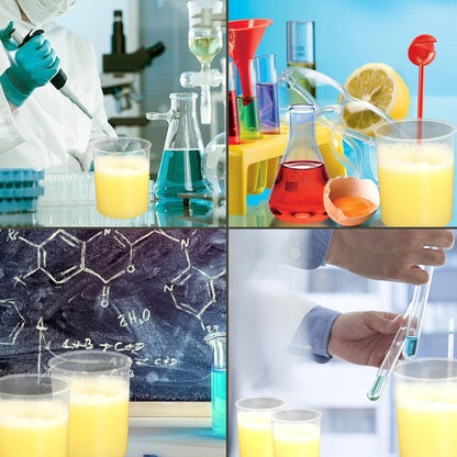 100 Pcs 100mL Plastic Graduated Beakers for Epoxy Resin