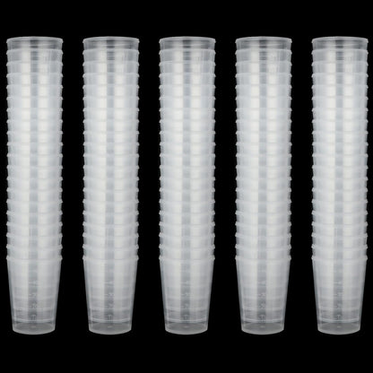 100 Pcs 100mL Plastic Graduated Beakers for Epoxy Resin