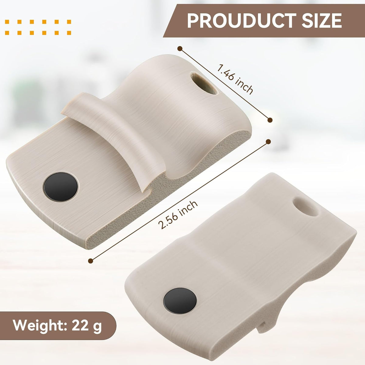 2 Pack Canning Jar Opener with Magnets, Mason Jar Opener For Canning Lids, Regular and Wide Mouth Lids, Powerful Magnet for Easy Refrigerator Storage, Releases Vacuum Seal– Patent Pending(Red)