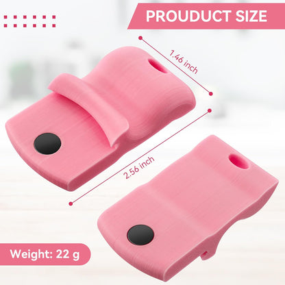 2 Pack Canning Jar Opener with Magnets, Mason Jar Opener For Canning Lids, Regular and Wide Mouth Lids, Powerful Magnet for Easy Refrigerator Storage, Releases Vacuum Seal– Patent Pending(Red)