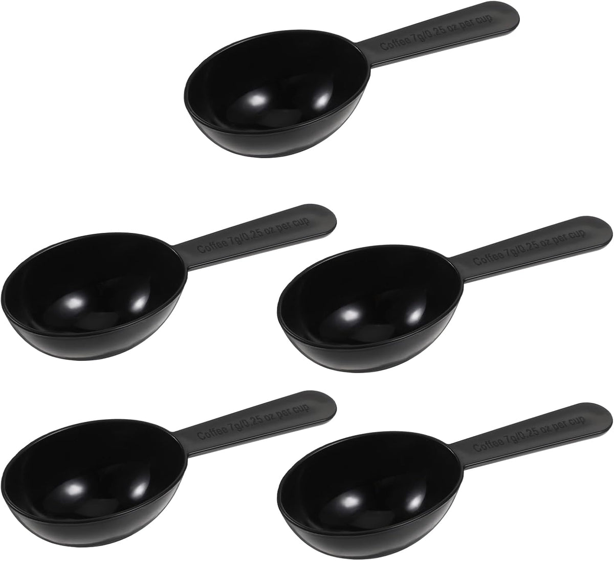 Plastic Coffee Measuring Spoons, 5 Pack Tablespoon Measuring Spoon 7g Short Handle Coffee Scoop for Tea, Protein, Spices, Milk Powders,Sugar, Cereal, Spices