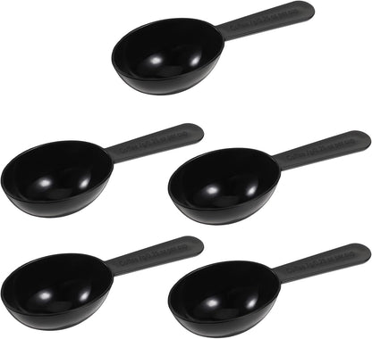 Plastic Coffee Measuring Spoons, 5 Pack Tablespoon Measuring Spoon 7g Short Handle Coffee Scoop for Tea, Protein, Spices, Milk Powders,Sugar, Cereal, Spices