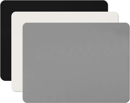 3Pack Silicone Sheet for Crafts, Resin Jewelry Casting Molds Mat, Food Grade Silicone Placemat, Multipurpose Table Protector, Nonstick Nonskid Heat-Resistant, Black&Gray&Beige (15.7x11.8inch)