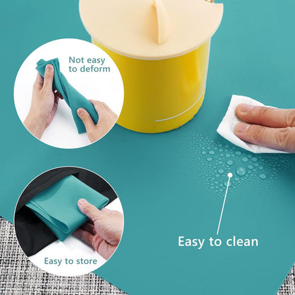 3Pack Silicone Sheet for Crafts, Resin Jewelry Casting Molds Mat, Food Grade Silicone Placemat, Multipurpose Table Protector, Nonstick Nonskid Heat-Resistant, Black&Gray&Beige (15.7x11.8inch)