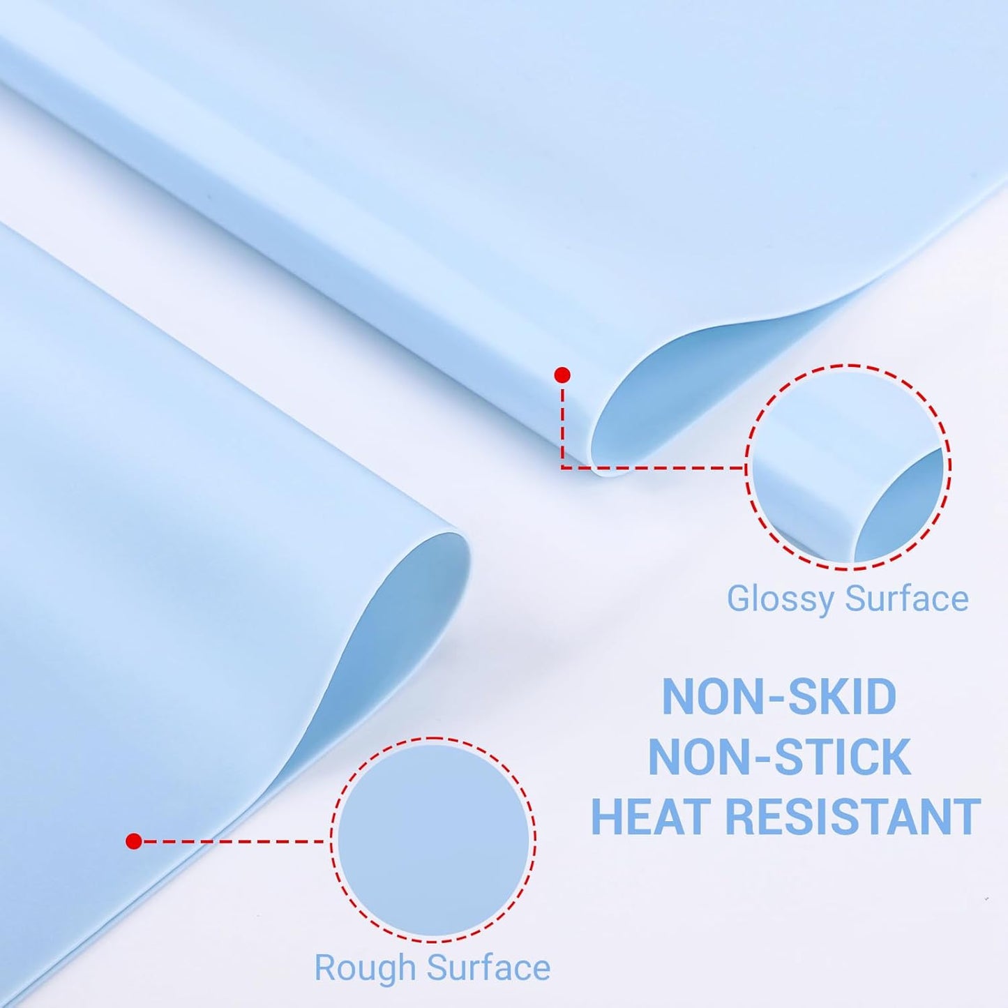 3Pack Silicone Sheet for Crafts, Resin Jewelry Casting Molds Mat, Food Grade Silicone Placemat, Multipurpose Table Protector, Nonstick Nonskid Heat-Resistant, Black&Gray&Beige (15.7x11.8inch)