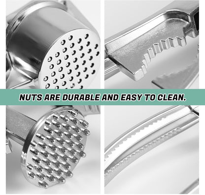 Aluminum Garlic Press with Peeler Dual Use for Garlic Nuts Ginger