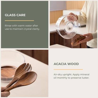 Acacia Salad Servers, 10-inch, Set of 2