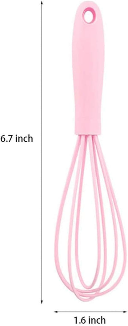 Silicone Whisk 5 Pcs Colorful Kitchen Mini Silicone Whisks