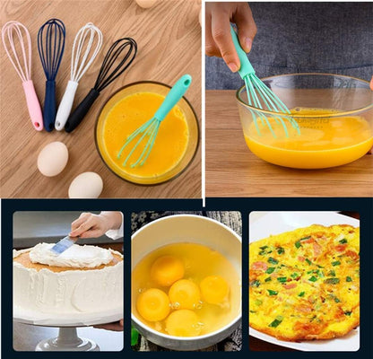 Silicone Whisk 5 Pcs Colorful Kitchen Mini Silicone Whisks