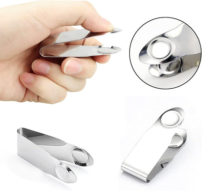 4 Pcs Stainless Steel Strawberry Huller, Fruit Stem Remover Core Tool Kitchen Gadgets for Cherry Tomato Berry, Silver