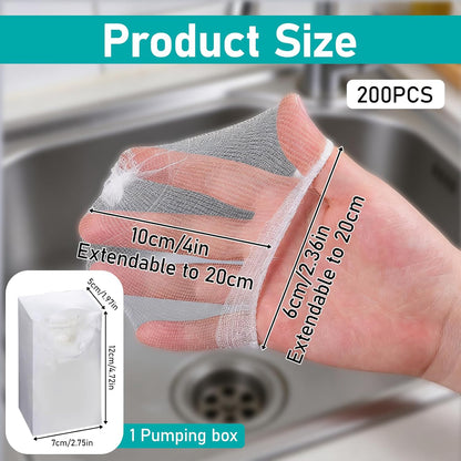 200 Pack Kitchen Sink Strainer Mesh Bag, Disposable Residue Filtering Bags, Anti-Clogging Sink Drain Covers for Sink Drain for Collecting Kitchen Food Waste Leftover Garbage, Fits Most Sink Strainers