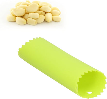 Silicone Garlic Peeling Tube Roller Skin Remover Odorfree Kitchen Tools,Garlic Tube Rollers Skin Remover Garlic Roller Peeling Tube Tool,for Useful Kitchen Tools (Green)