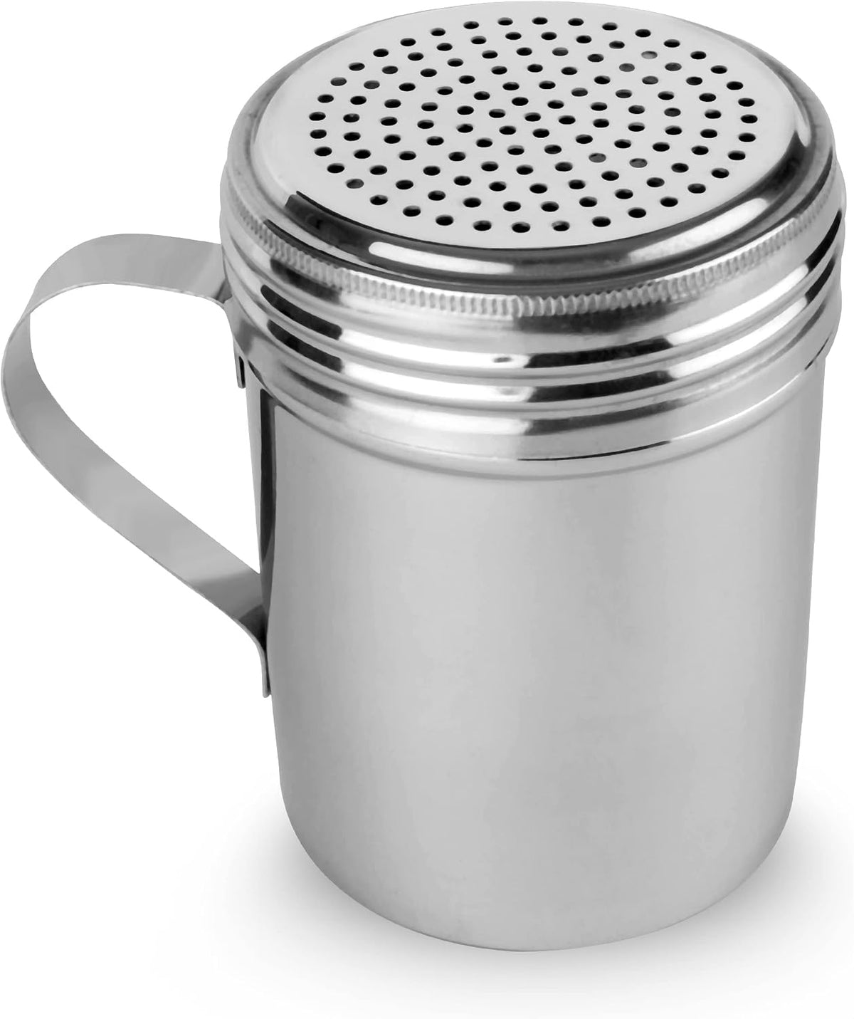 Stainless Steel Dredge Shaker Ideal For Salt, Spice, Sugar, Flour (1, 10 oz)