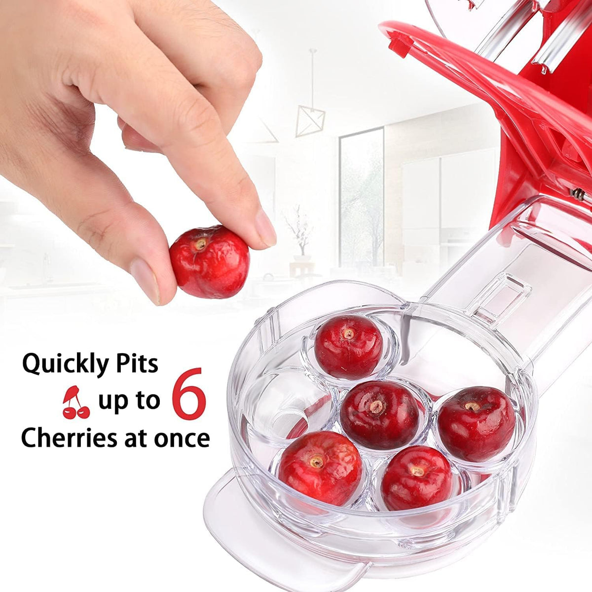 Cherry Pitter Cherry Pitter Tool Remove 6 pits/time-Red