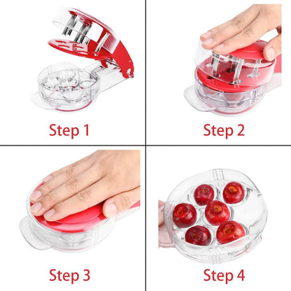 Cherry Pitter Cherry Pitter Tool Remove 6 pits/time-Red
