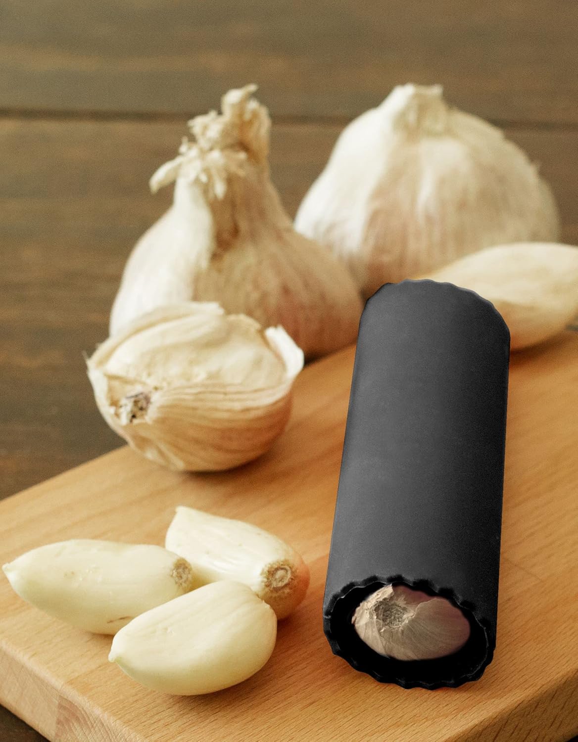 Silicone Garlic Peeler Roller Tube – Effortless Garlic Skin Remover