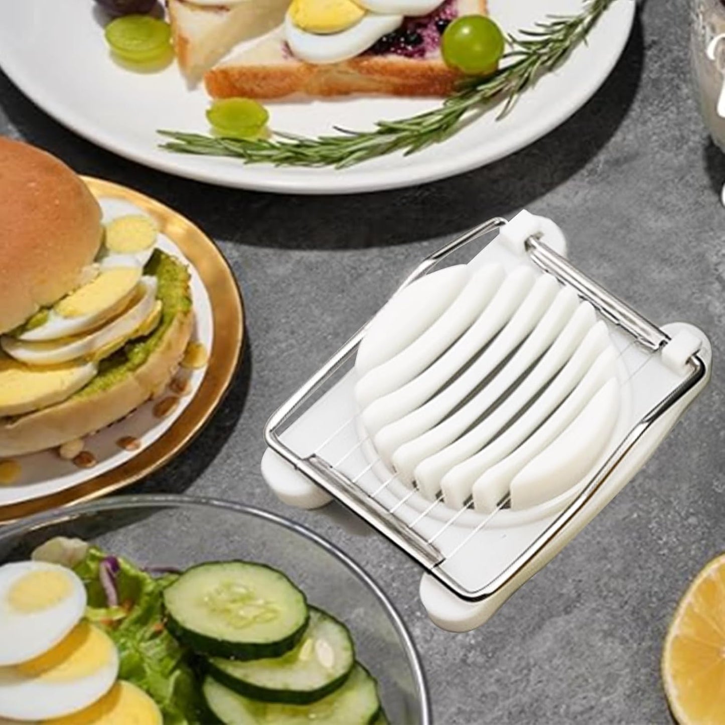 Egg Slicer for Hard Boiled Eggs Slicer Cutter,Strawberry Slicer