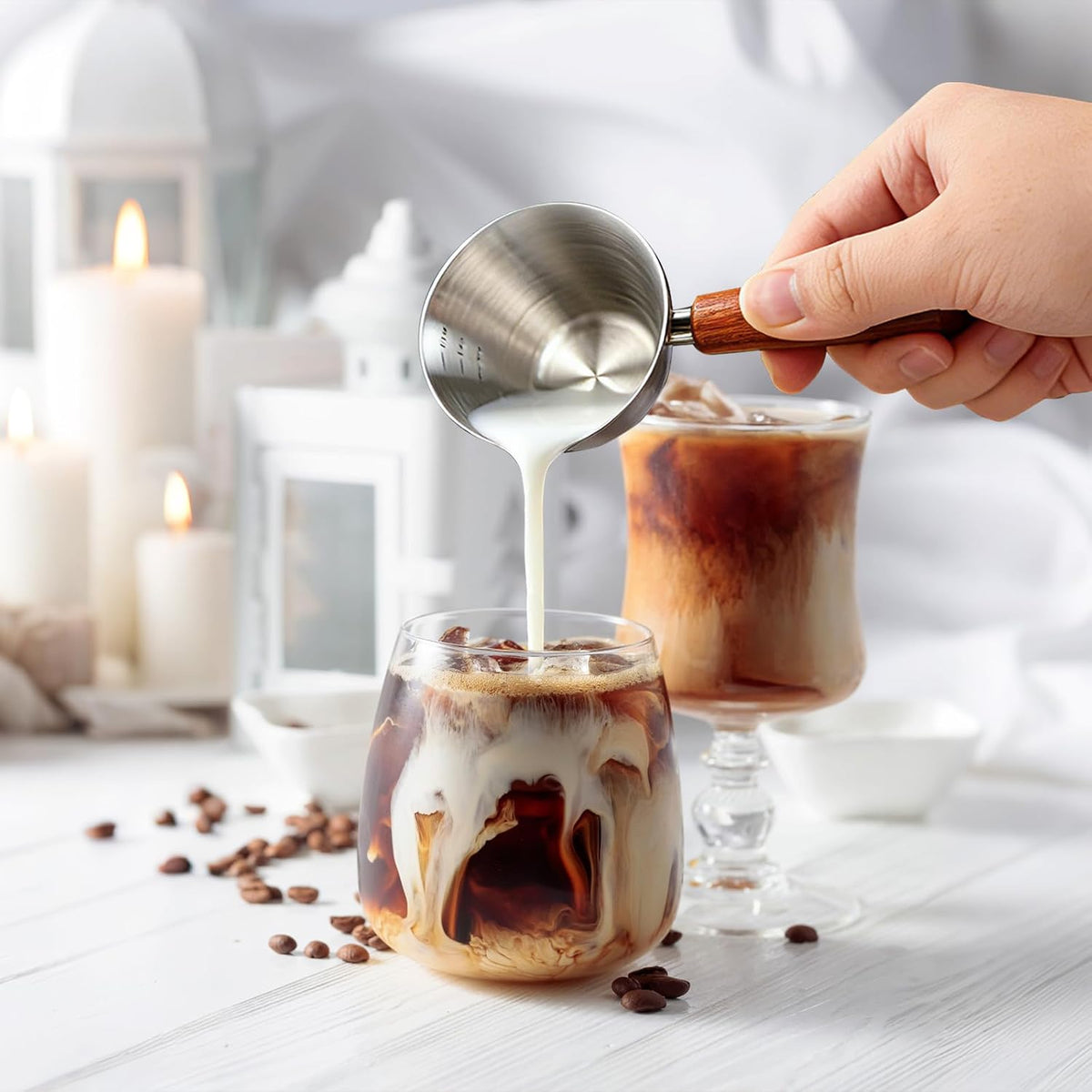 2Pcs Espresso Shot Glass,6oz Espresso Cups