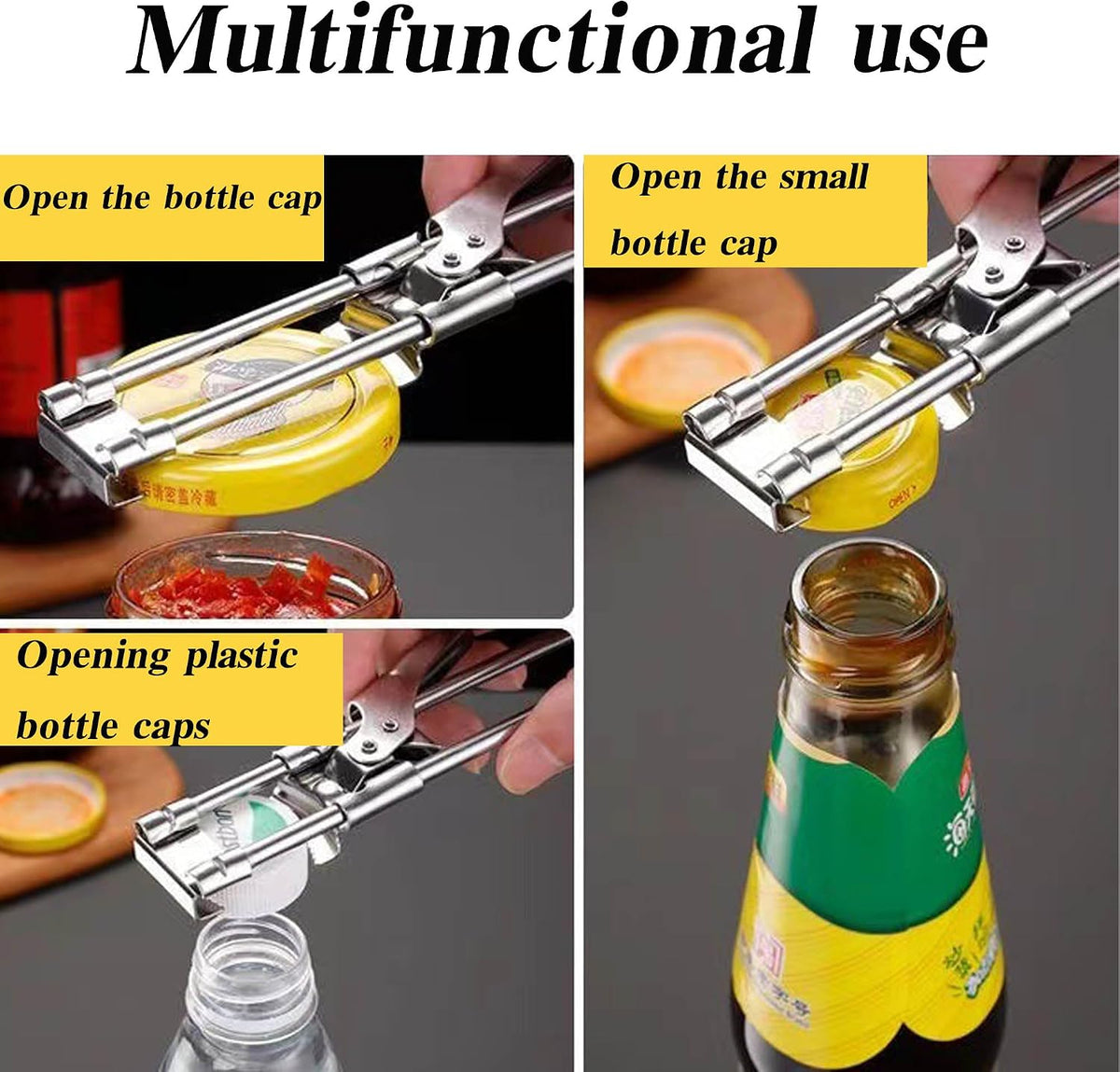 Can Opener Adjustable Jar Openers for Seniors Kitchen Accessories