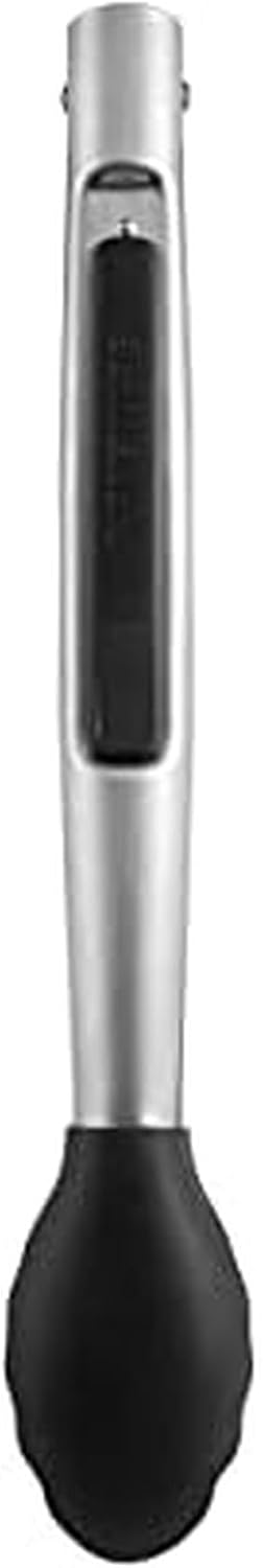 5216358 Professional Stainless Steel and Heat Resistant Nylon Locking Kitchen Tongs with Silicone Tips, 12-Inch