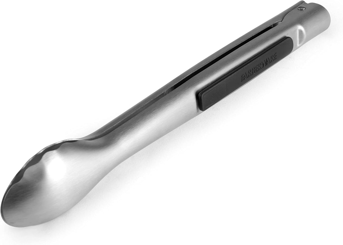 5216358 Professional Stainless Steel and Heat Resistant Nylon Locking Kitchen Tongs with Silicone Tips, 12-Inch