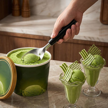 4 Pack Ice Cream Spade Heavy Duty - Stainless Steel Flat Ice Cream Scoop, Scooper for Hard or Creamy Dessert Spade Butter Cutter