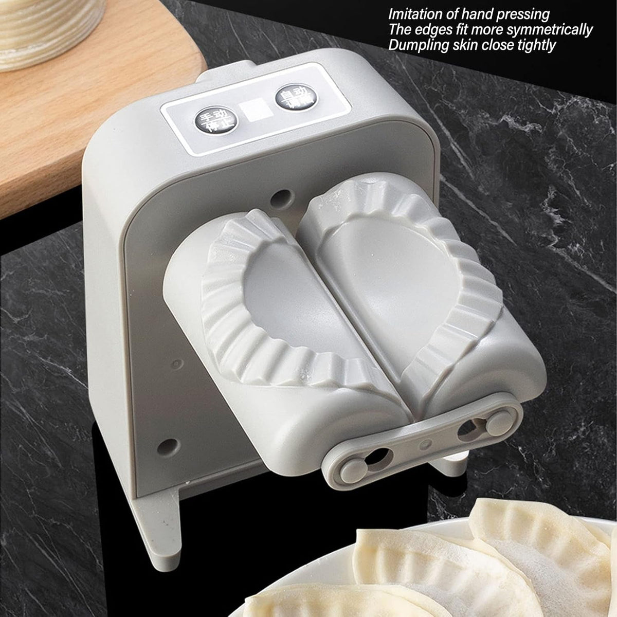 Dumpling Maker Press, Household Automatic Dumpling Maker Mould with Spoon and Brush for Home Kitchen Restaurant, Quick Dumpling Empanadas Pierogi Maker Tools for Wrapper Dough Pie