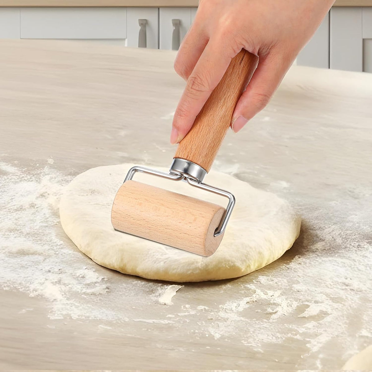 2 PCS Baking Pizza Dough Roller Baking Wooden Rolling Pins