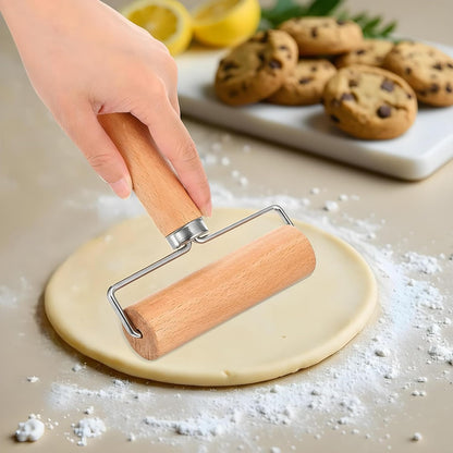 2 PCS Baking Pizza Dough Roller Baking Wooden Rolling Pins