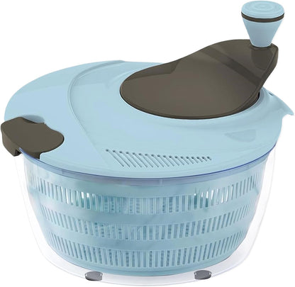 Large Capacity Salad Spinner, 4.24 Quart Lettuce Spinner with Double Drainage Holes, Quick and Easy Multi-Use Spinner with Bowl, Salad Dryer for Washing,Spinning,Draining Greens,Fruits,Vegetables