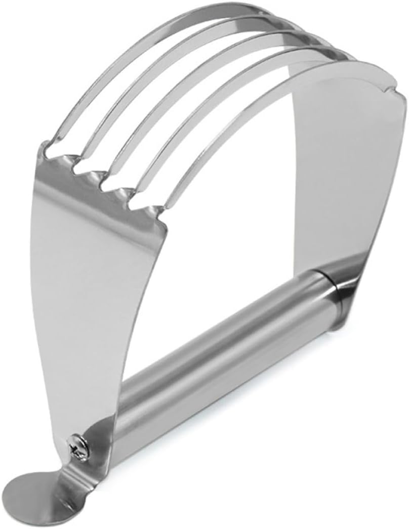 Stainless Steel Dough Blender with Handle, Portable Kitchen Pastry Mixer and Flour Cutter for Baking, Household Dough Cutter Tool for Pie, Cake, and Pasta Preparation