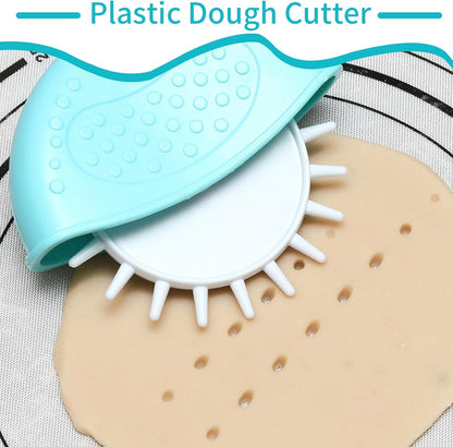 Pastry Cutter Wheels, 4PCS Plastic Home Cake Biscuits Roller Pastry Cutter Wheel Dough Lattice Decorative Kitchen DIY Baking Tool
